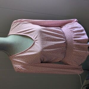 Dress Blouse, Pink and White